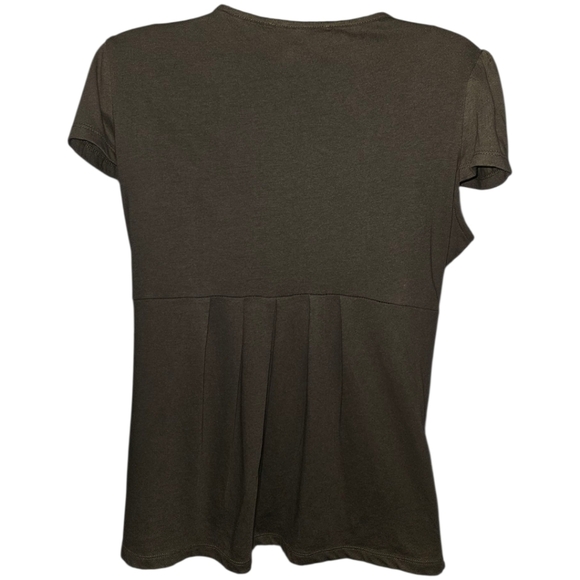 MICHAEL Michael Kors Floral Stitched Peek Hole Short Sleeve Top - Picture 2 of 2